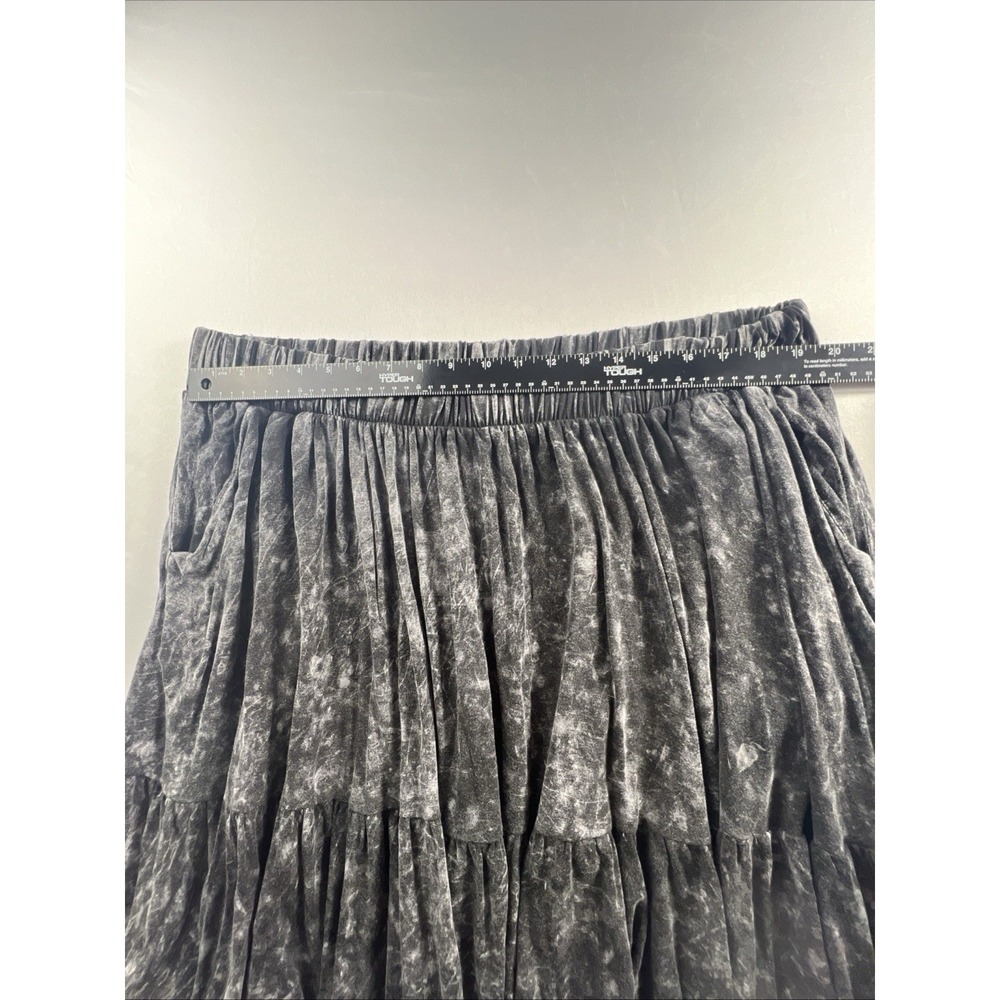Torrid Skirt Womens 2X 18-20 Black Super Soft Knits Tiered Ruffle Mini Skater - Picture 4 of 8